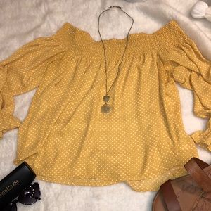 Off the shoulder blouse